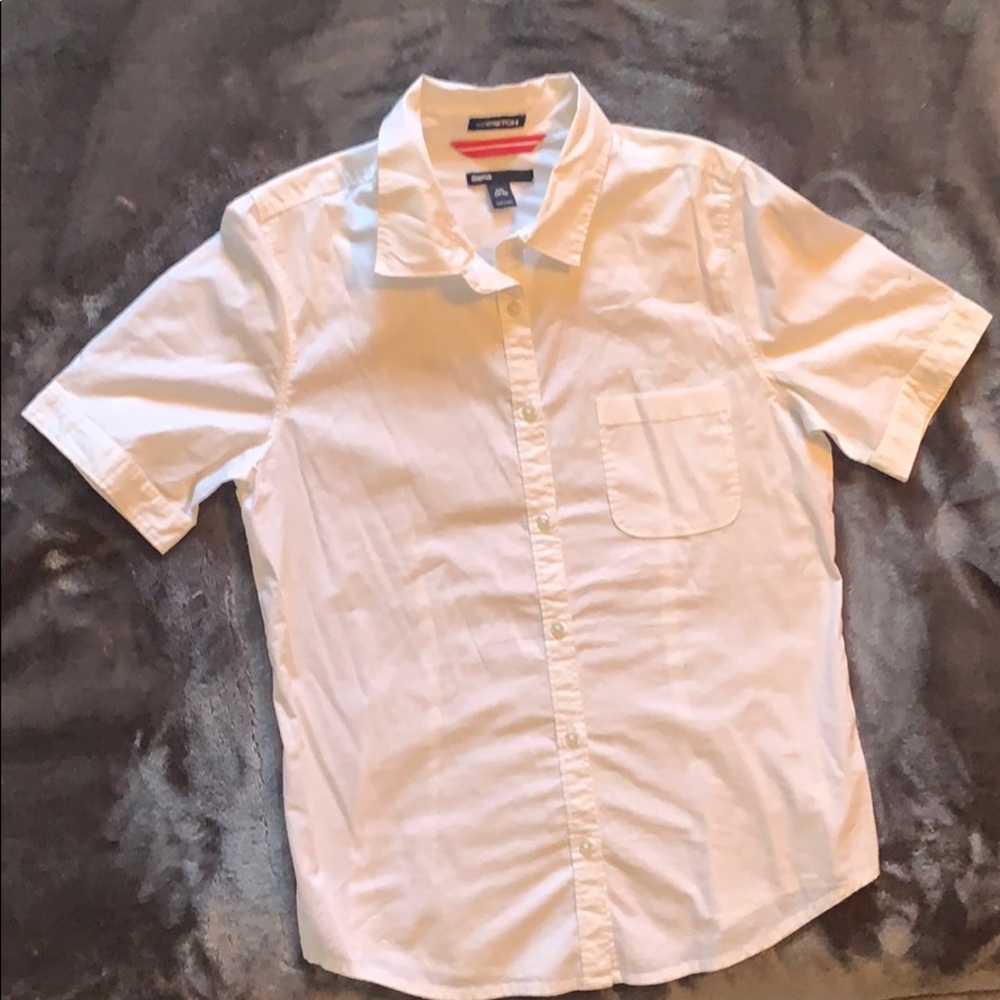 white collared shirt